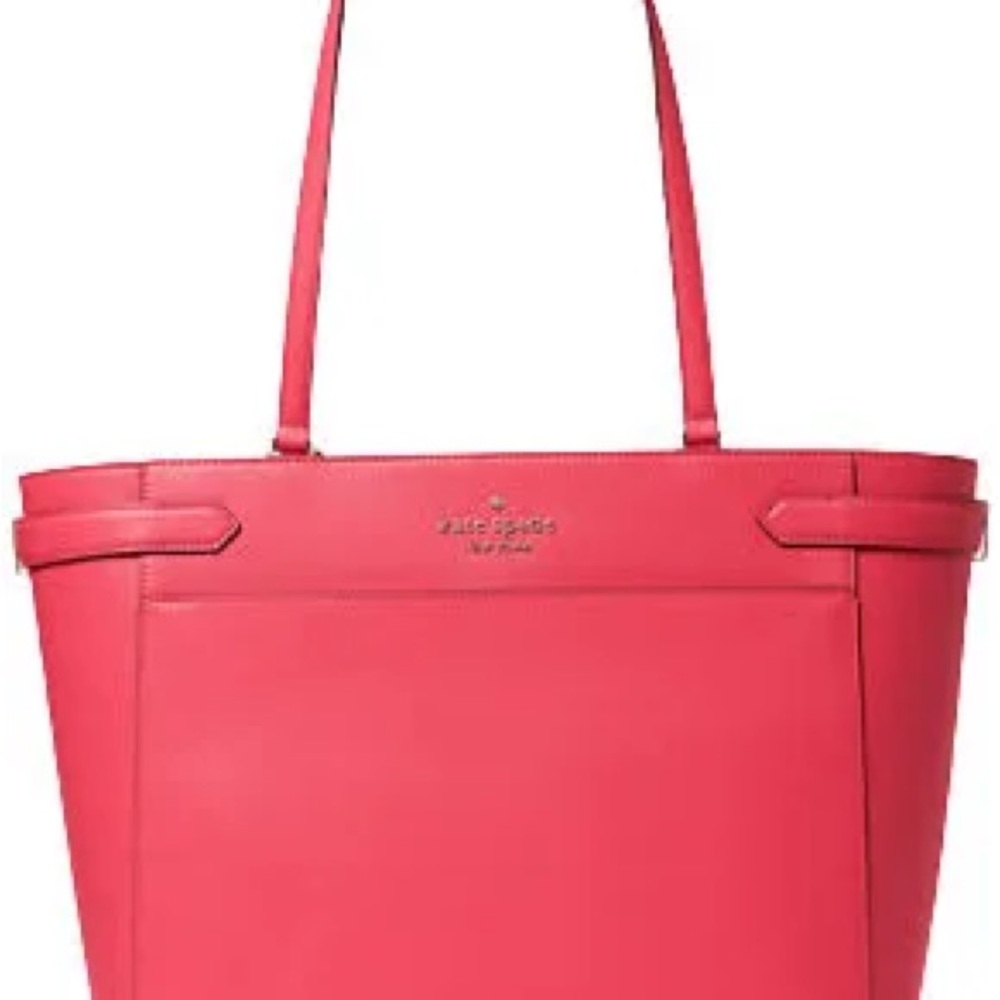 Kate Spade Staci Triple Compartment Leather Laptop Tote